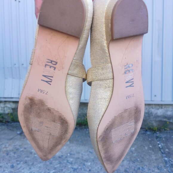 Renvy Glitter Pointy Toe Flats - Picture 5 of 5